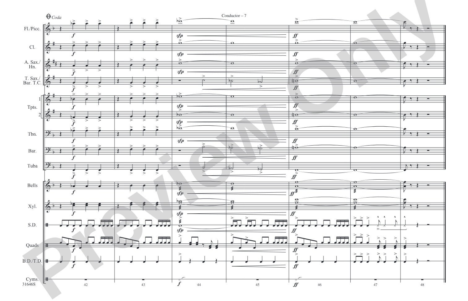 The Hut on Fowl's Legs: Marching Band Conductor Score & Parts