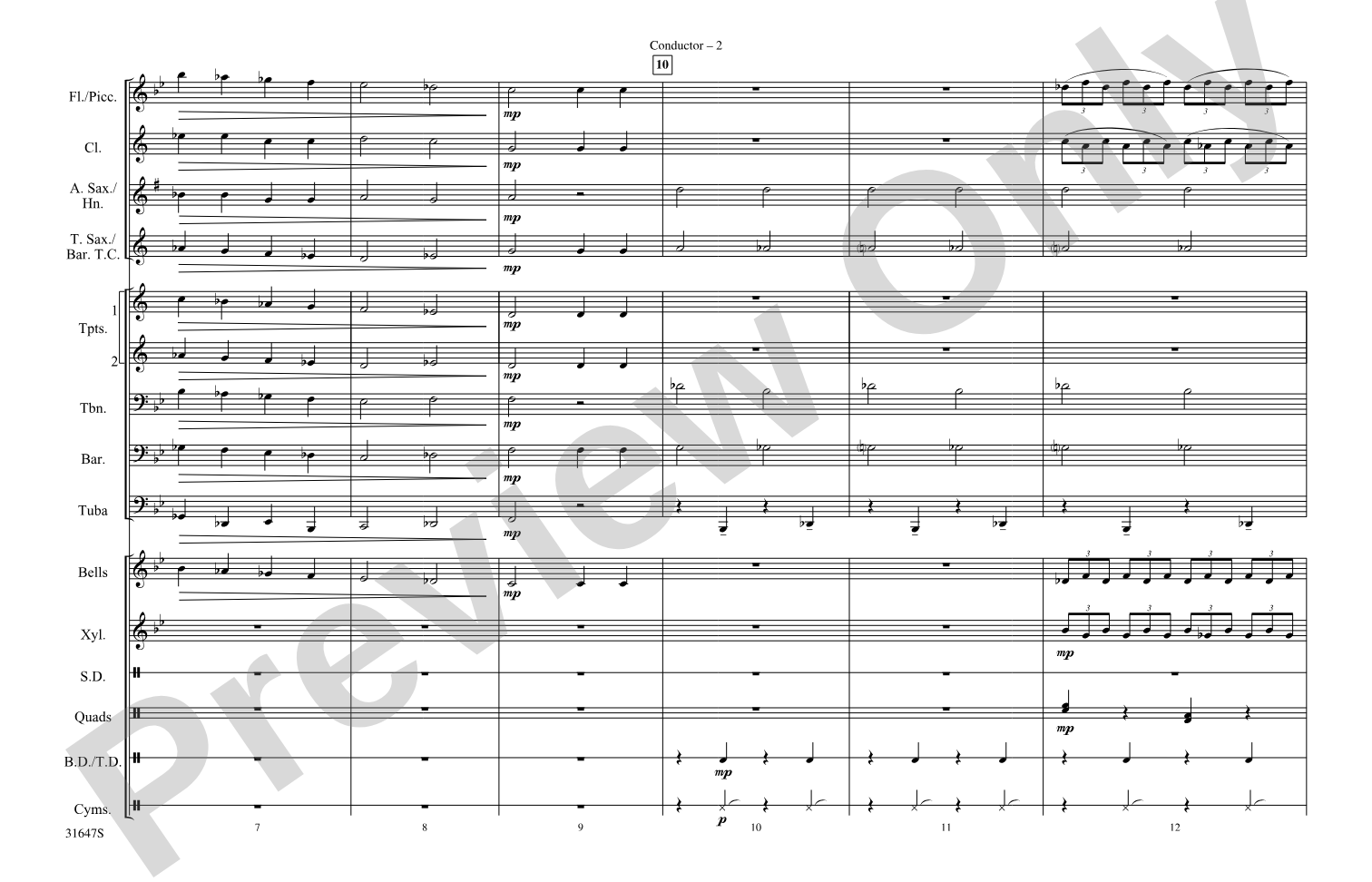 The Great Gate of Kiev: Marching Band Conductor Score & Parts