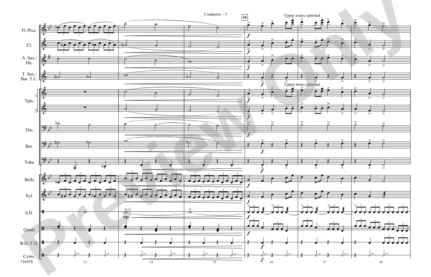 The Great Gate of Kiev: Marching Band Conductor Score & Parts
