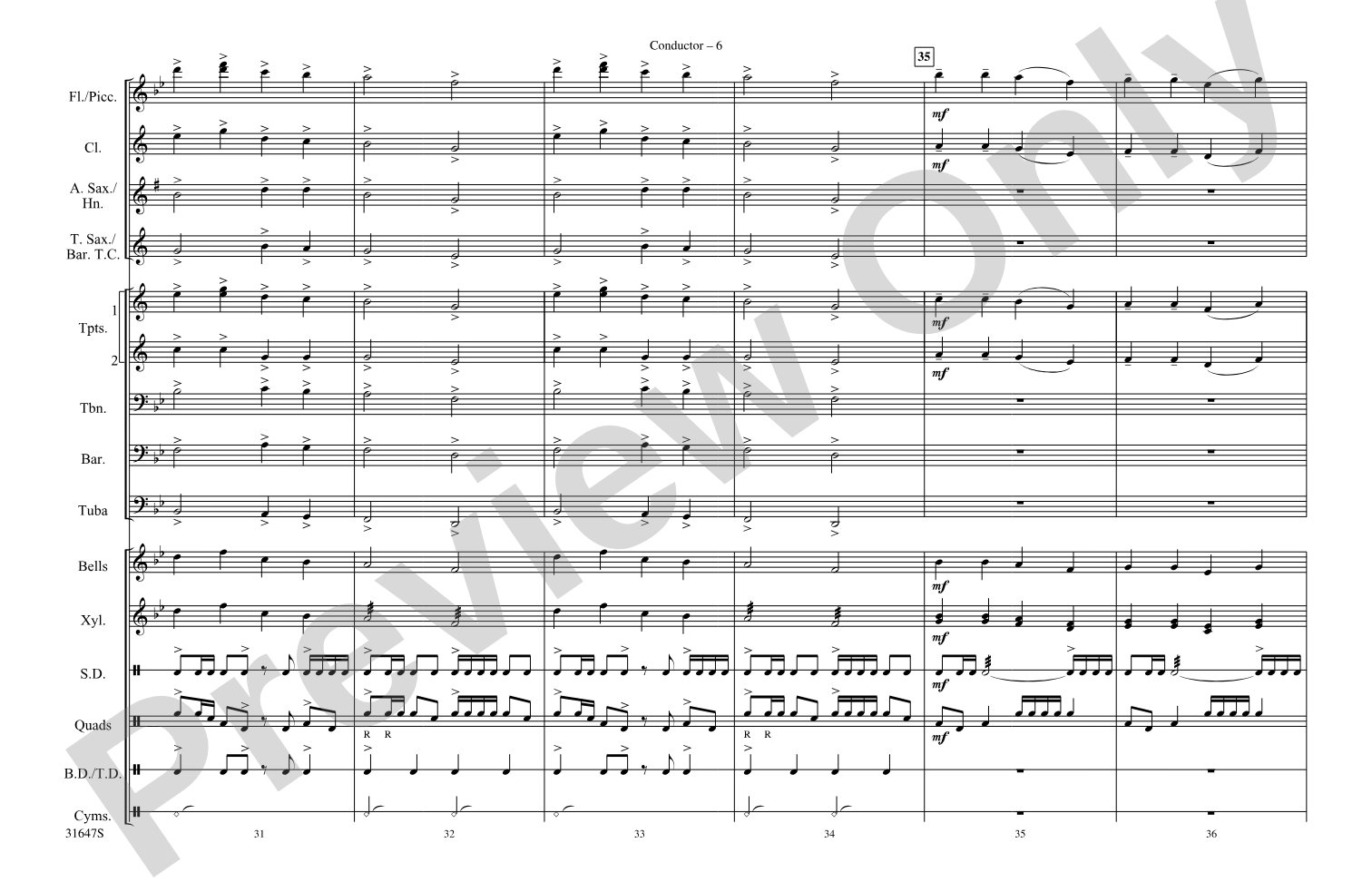 The Great Gate of Kiev: Marching Band Conductor Score & Parts