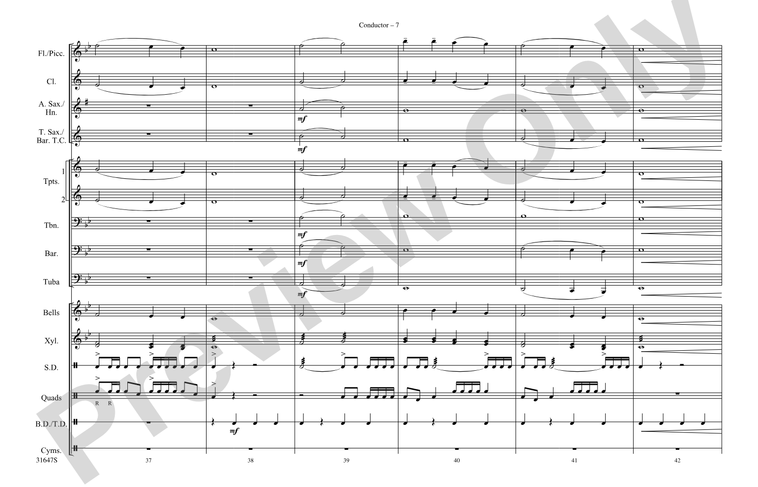 The Great Gate of Kiev: Marching Band Conductor Score & Parts