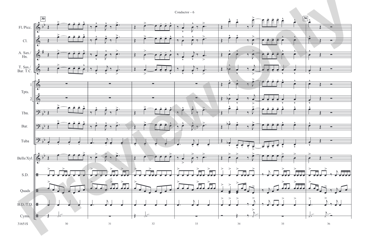 Mamma Mia: Marching Band Conductor Score & Parts
