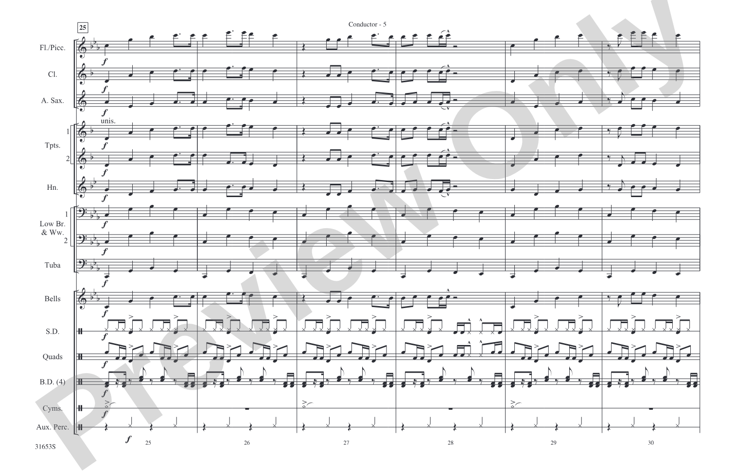 4 Minutes: Marching Band Conductor Score & Parts