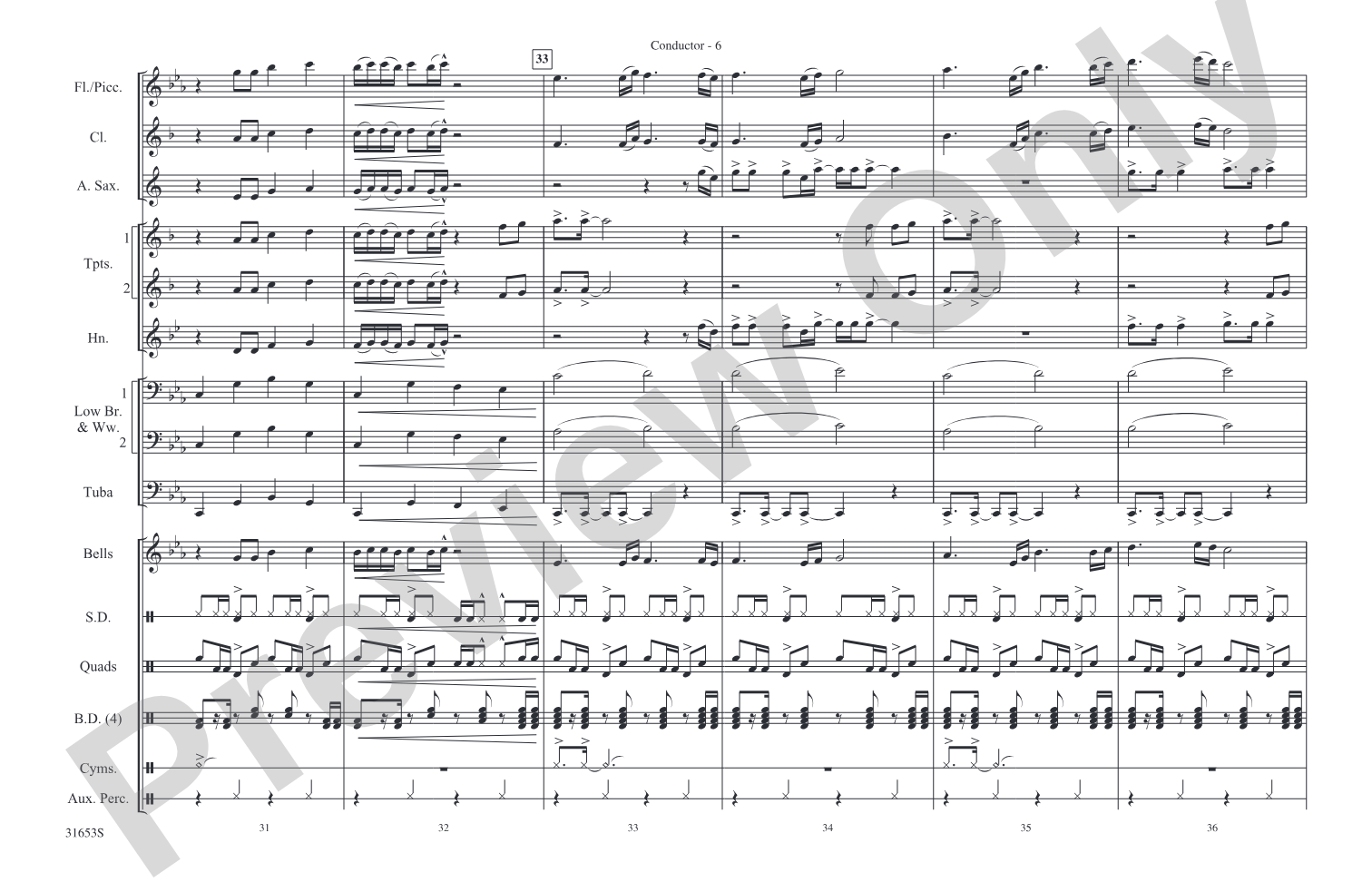 4 Minutes: Marching Band Conductor Score & Parts