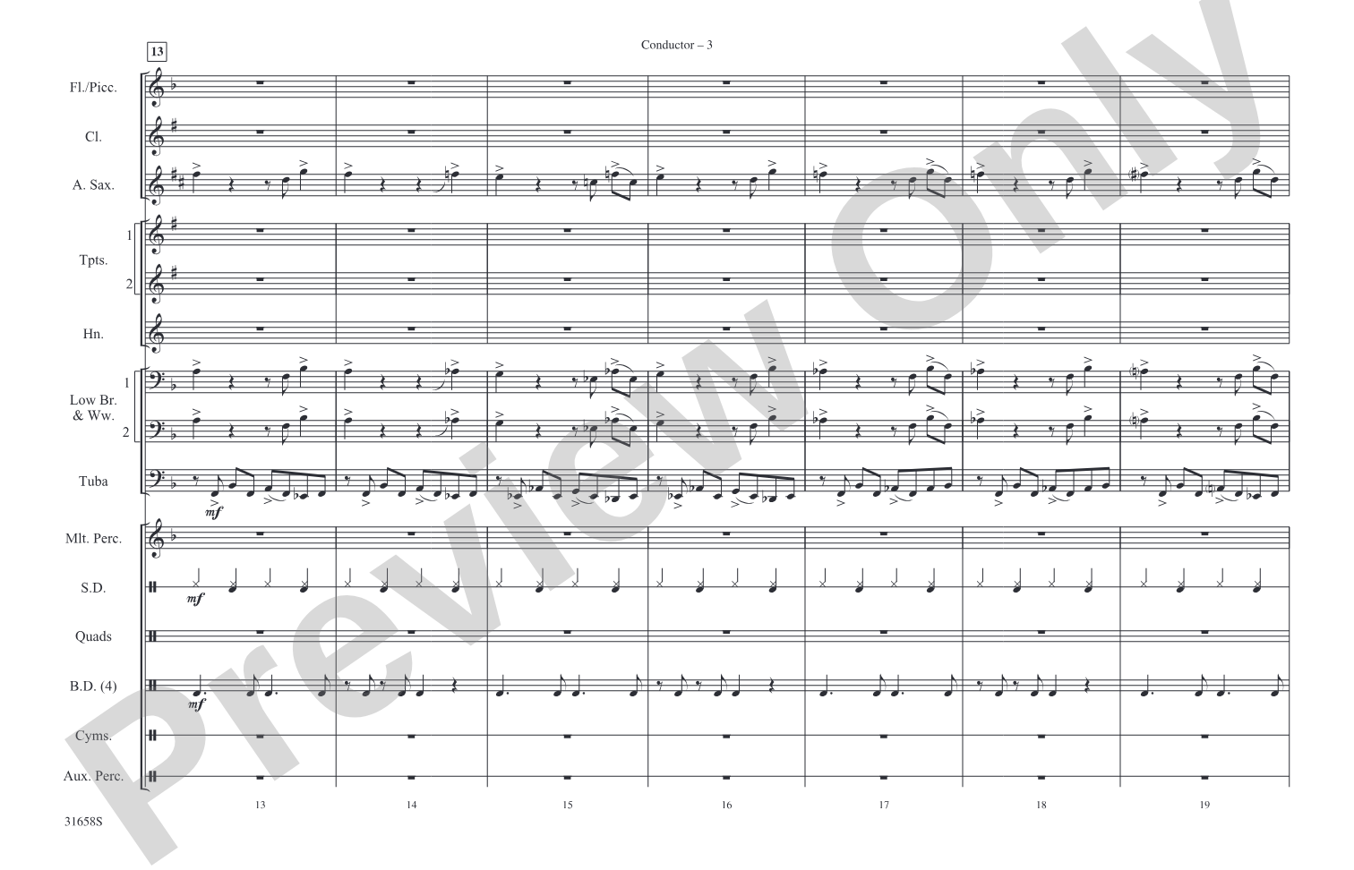 Addicted to Love: Marching Band Conductor Score & Parts