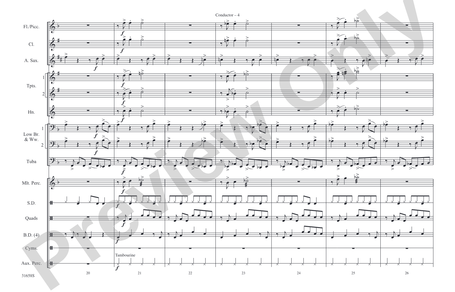 Addicted to Love: Marching Band Conductor Score & Parts