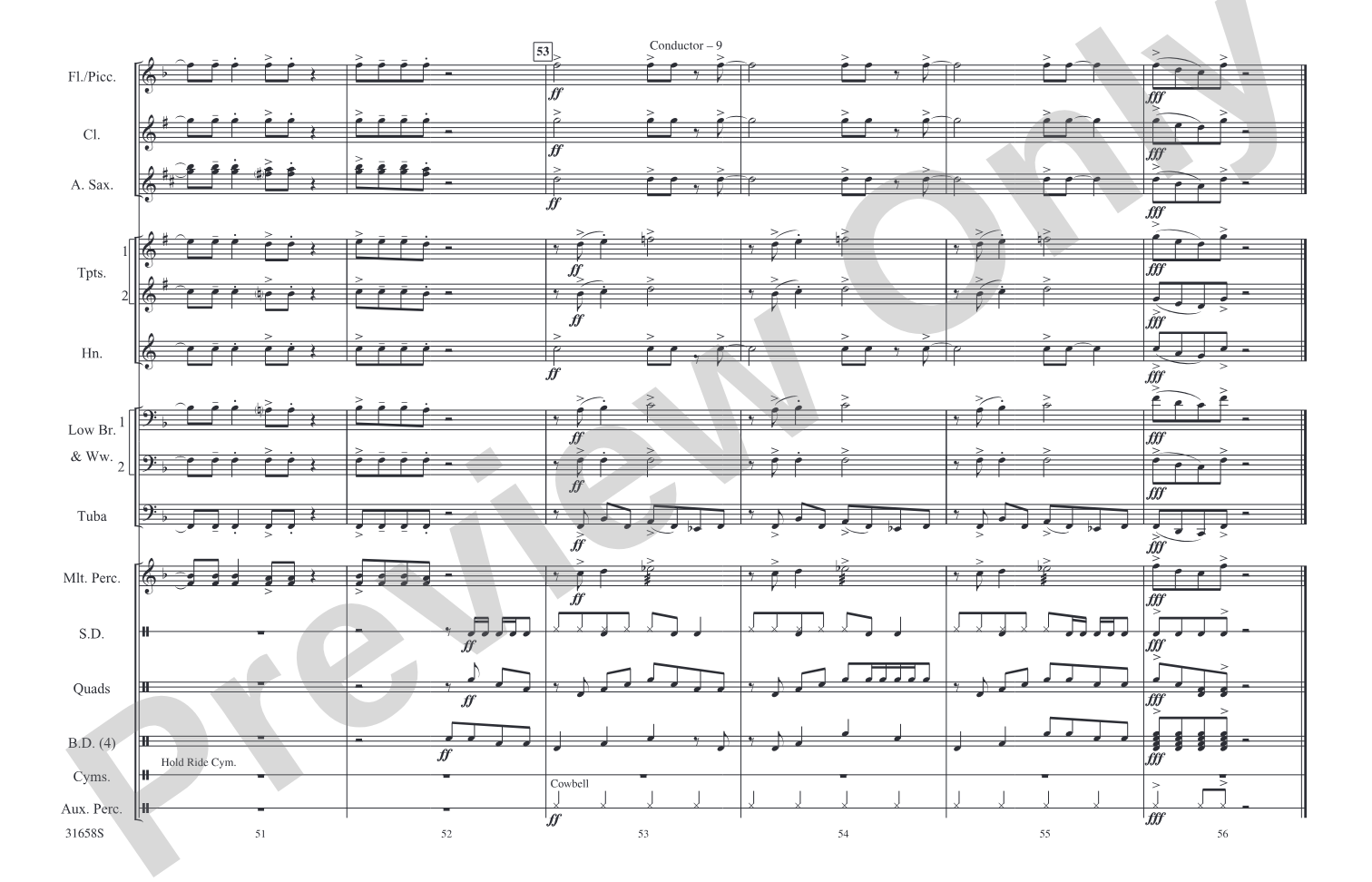 Addicted to Love: Marching Band Conductor Score & Parts
