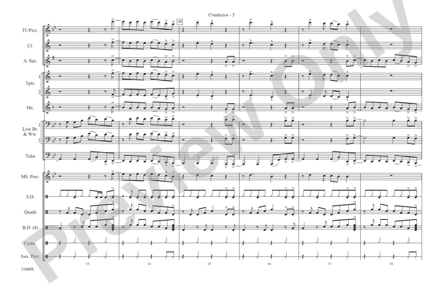 Any Way You Want It: Marching Band Conductor Score & Parts