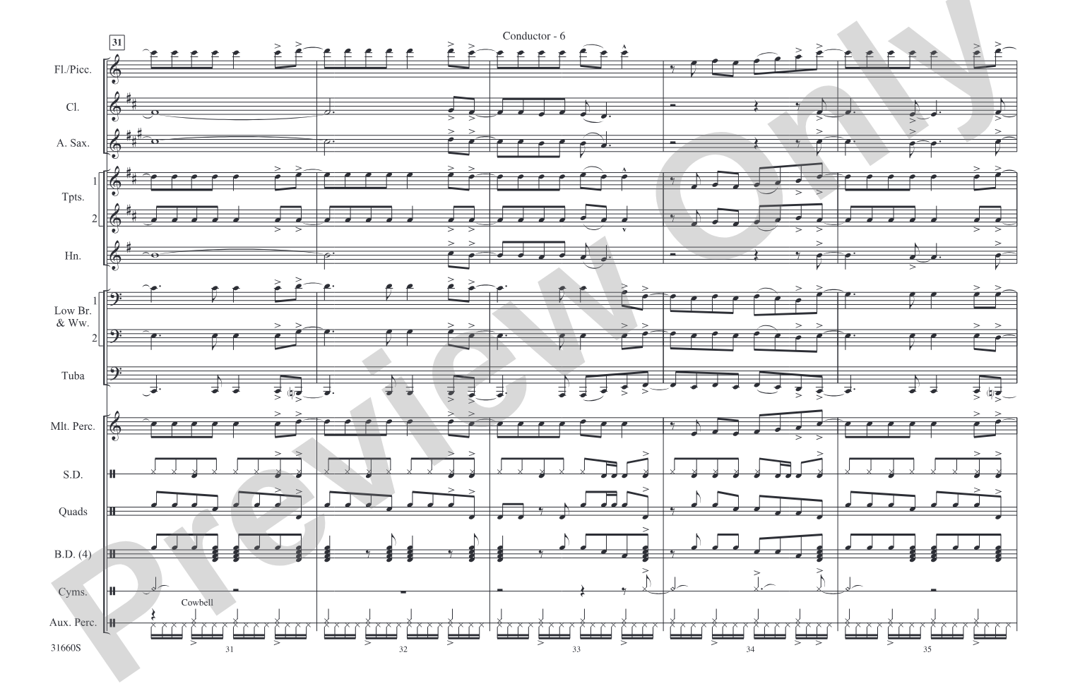 Any Way You Want It: Marching Band Conductor Score & Parts