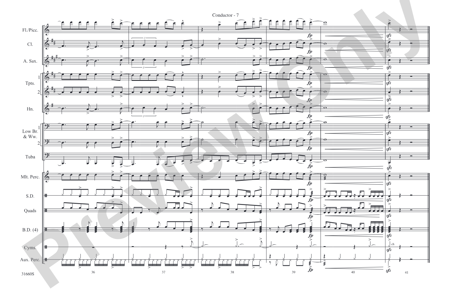 Any Way You Want It: Marching Band Conductor Score & Parts