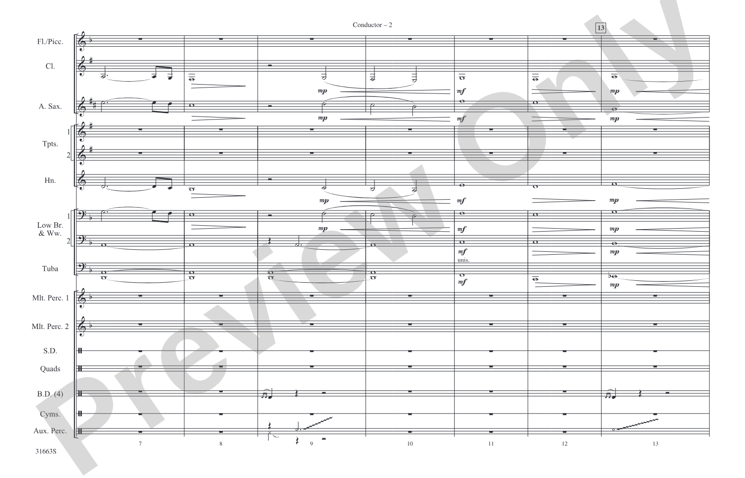 The Dark Knight: Marching Band Conductor Score & Parts