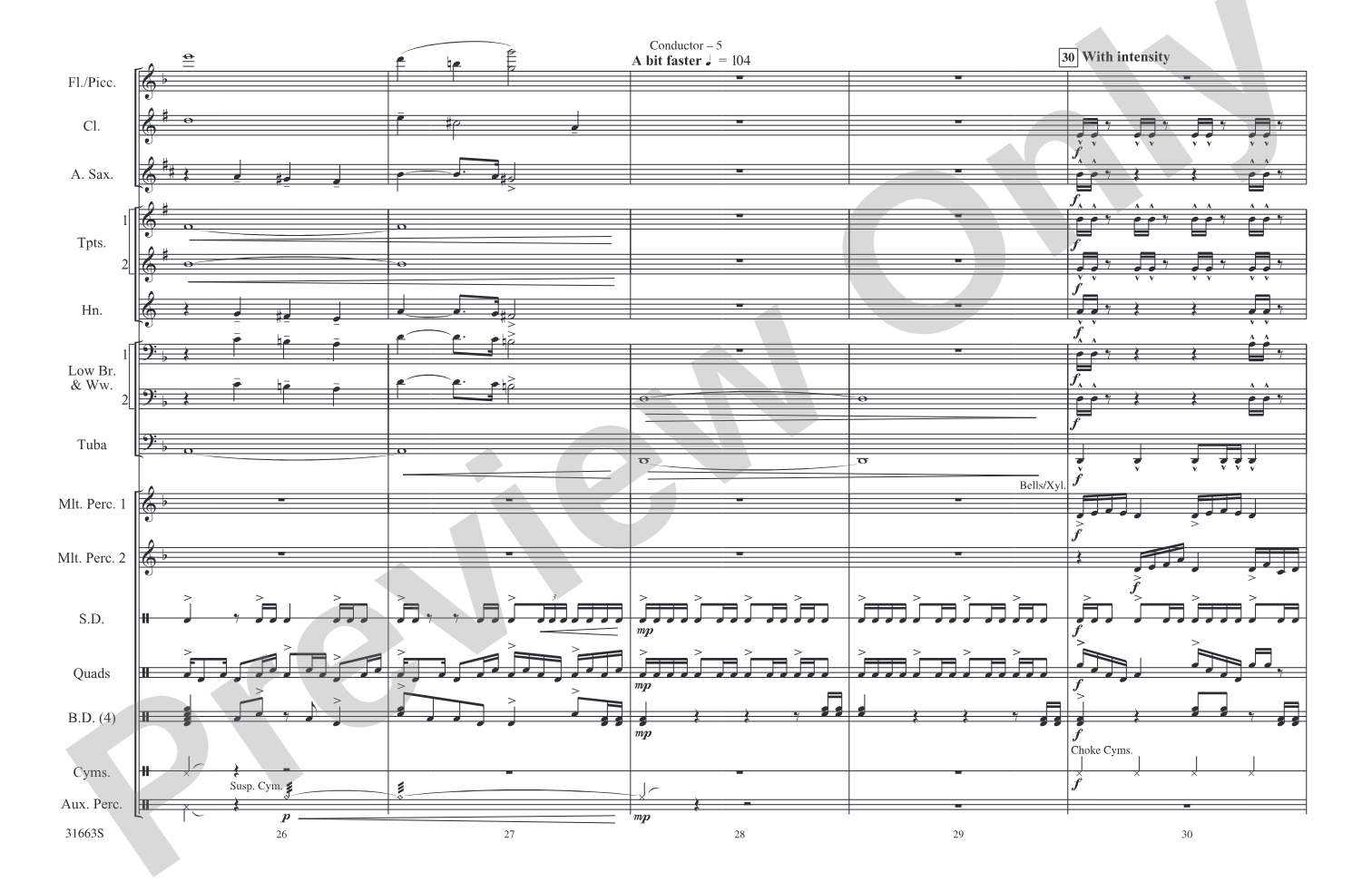 The Dark Knight: Marching Band Conductor Score & Parts
