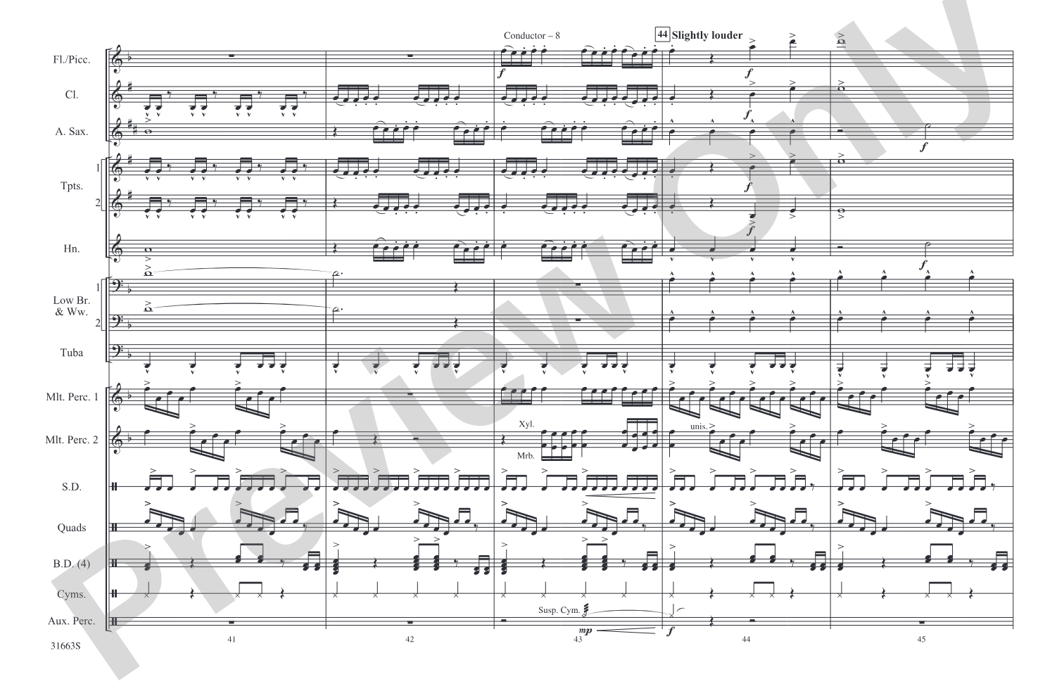 The Dark Knight: Marching Band Conductor Score & Parts