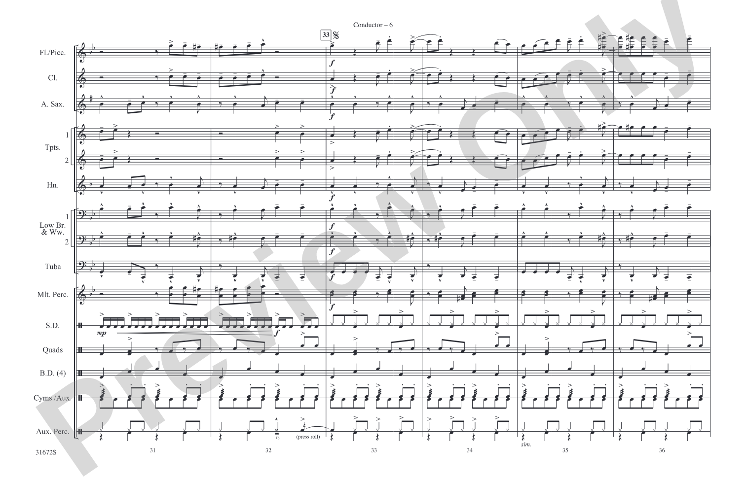 Let's Get Loud: Marching Band Conductor Score & Parts