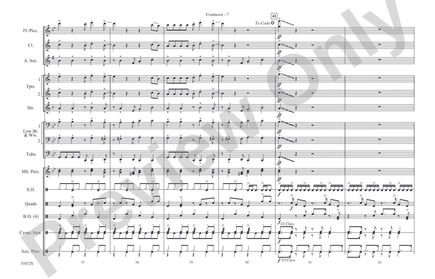 Let's Get Loud: Marching Band Conductor Score & Parts