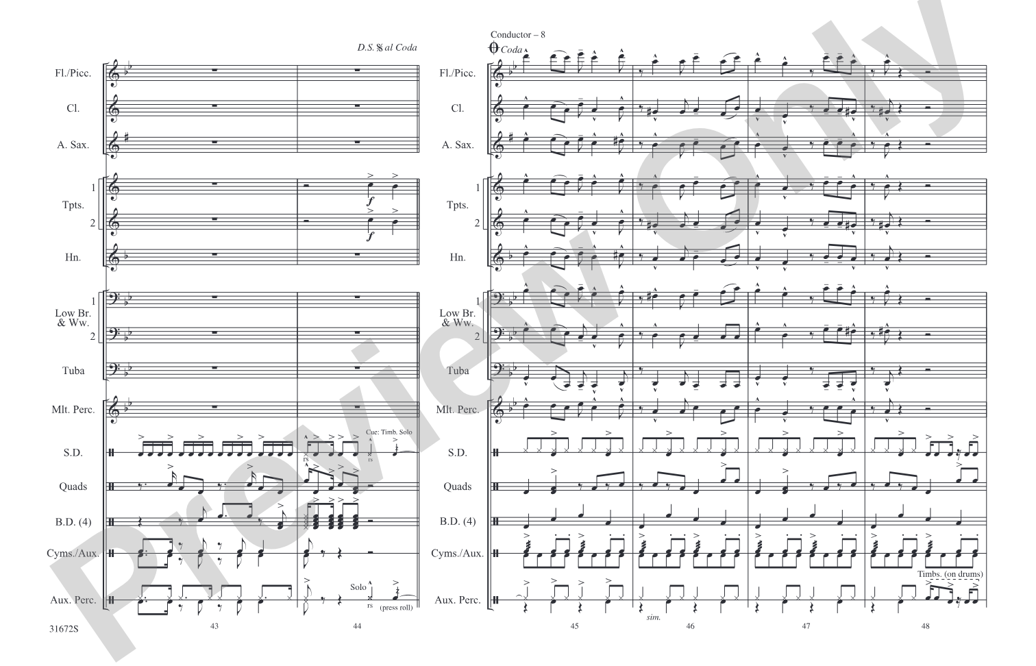 Let's Get Loud: Marching Band Conductor Score & Parts
