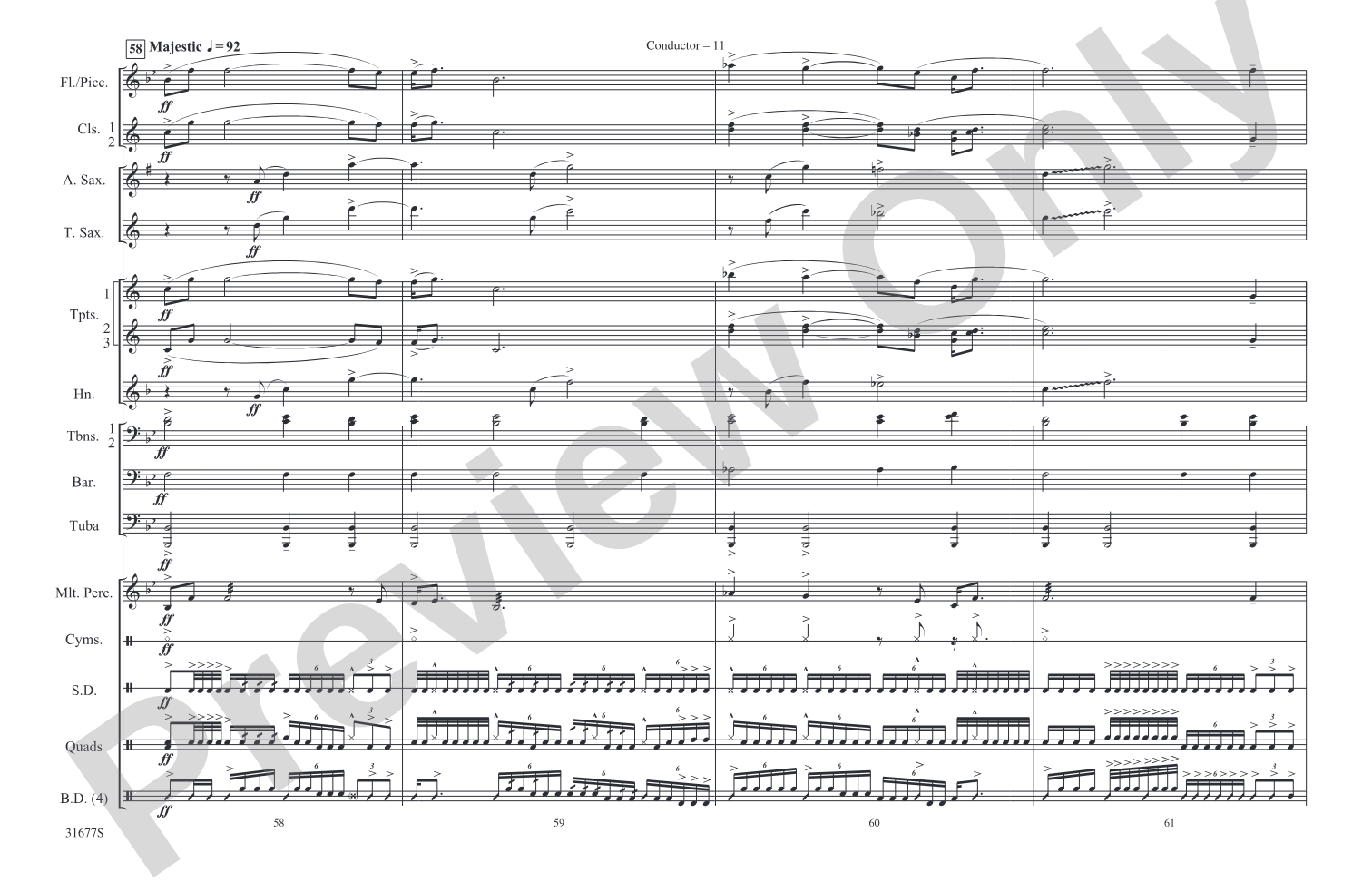 The Cowboys: Marching Band Conductor Score & Parts