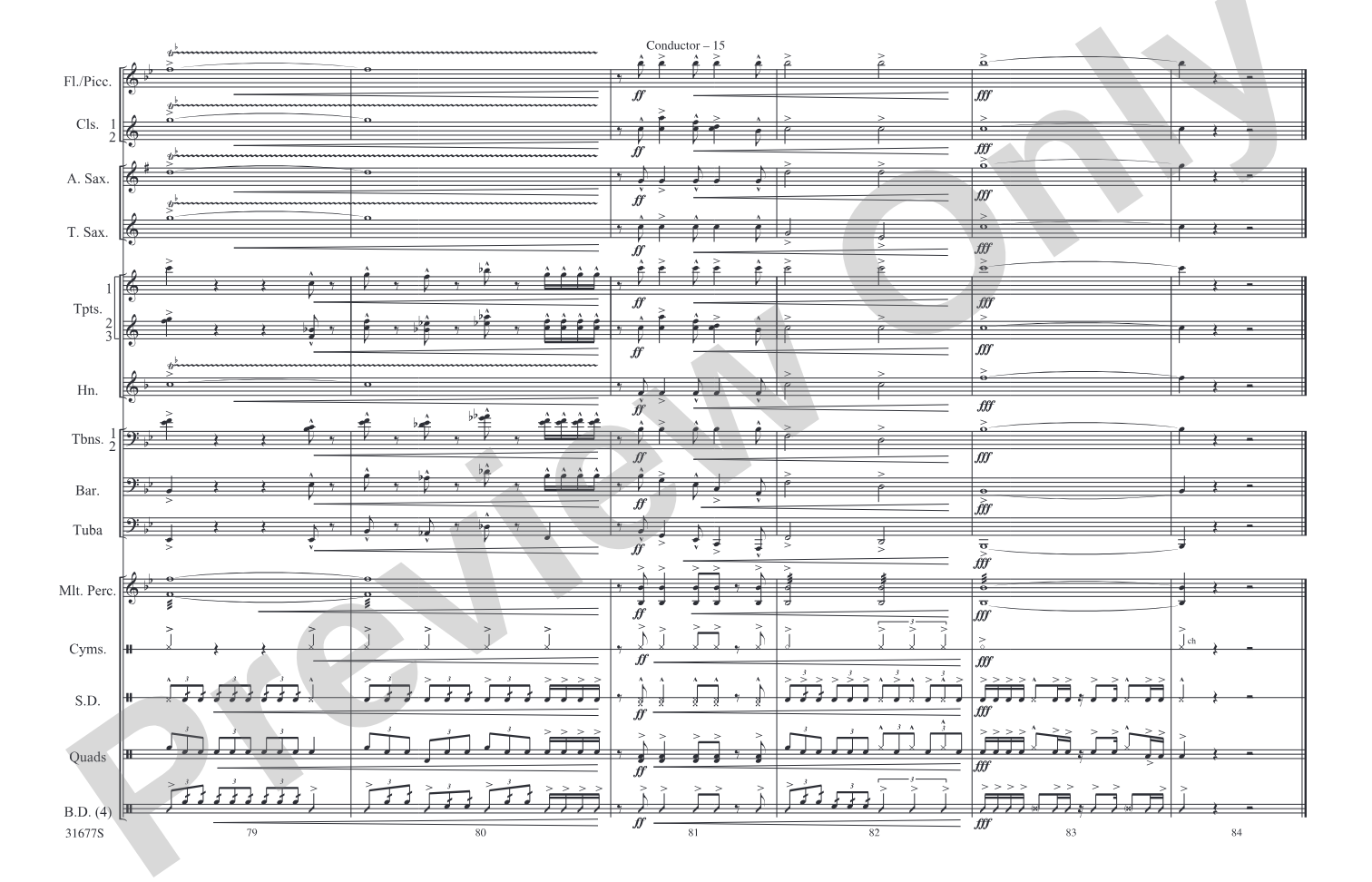 The Cowboys: Marching Band Conductor Score & Parts