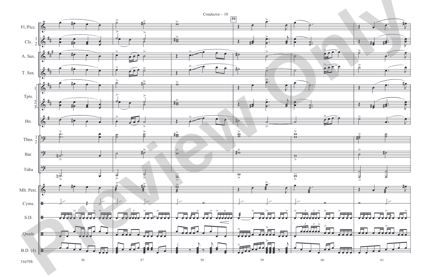 Silverado: Marching Band Conductor Score & Parts