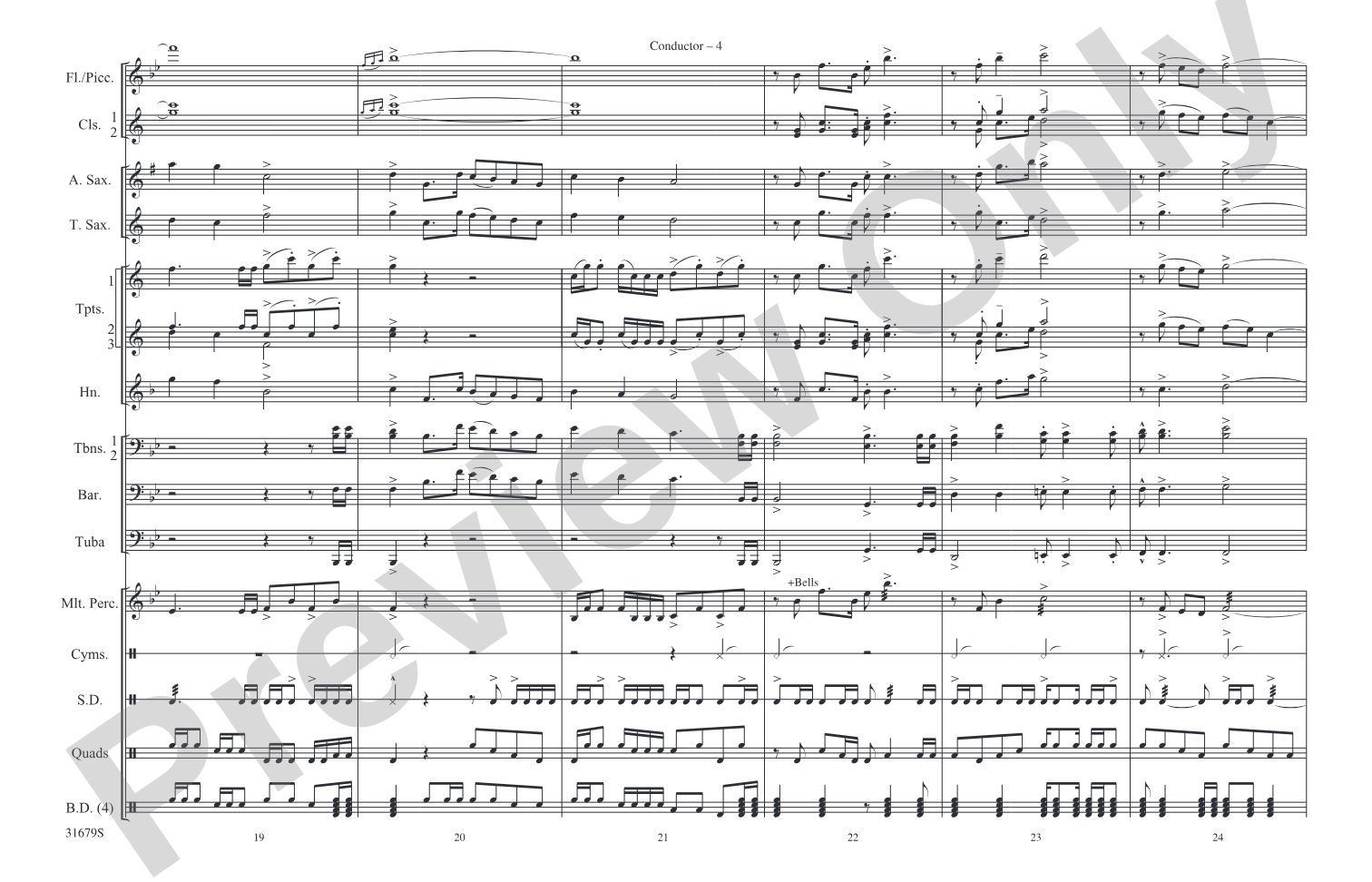 Silverado: Marching Band Conductor Score & Parts