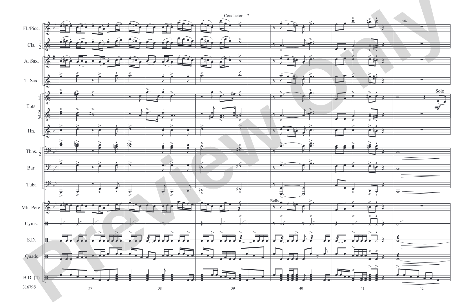Silverado: Marching Band Conductor Score & Parts