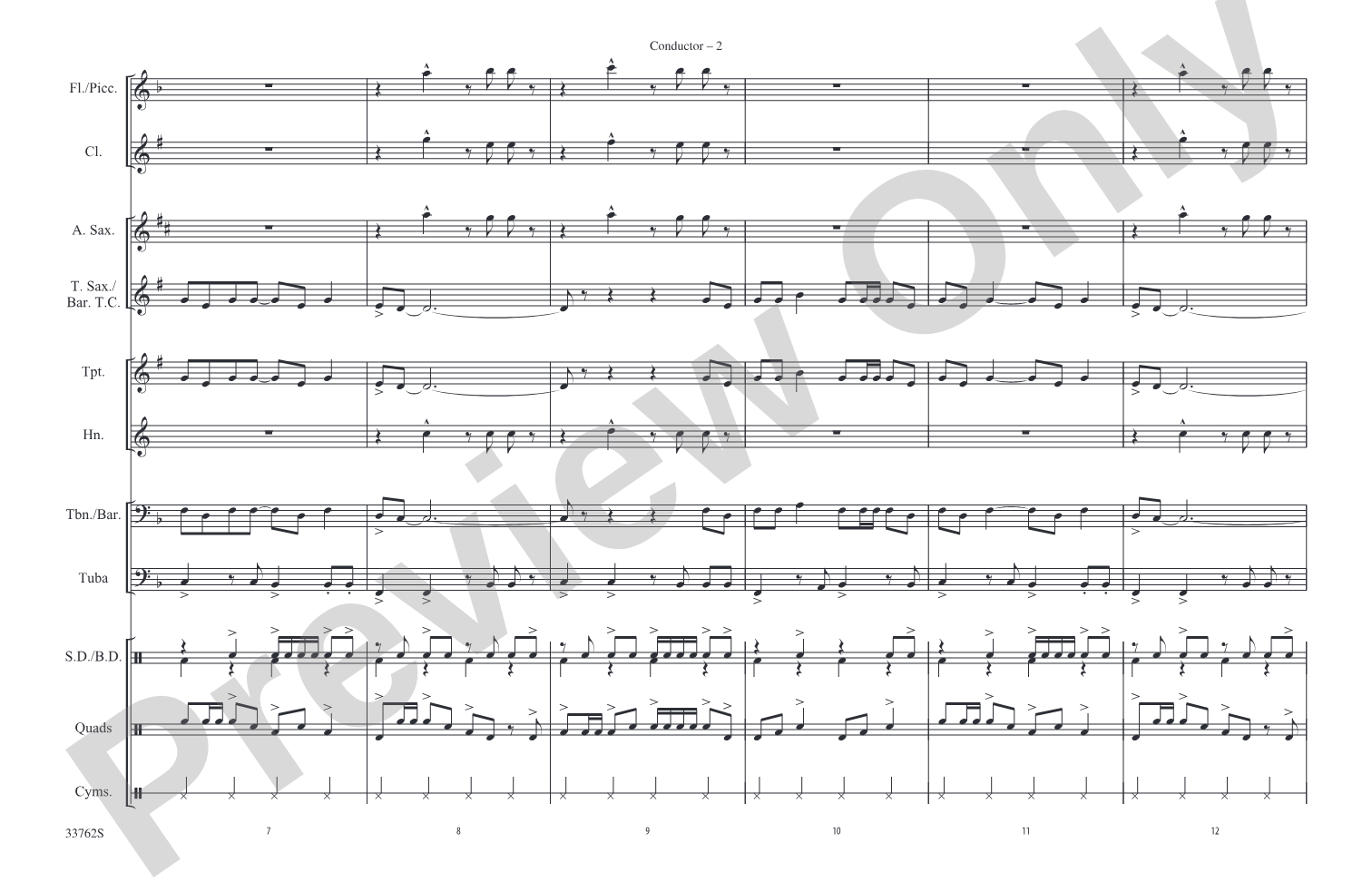 Get Off of My Cloud: Marching Band Conductor Score & Parts