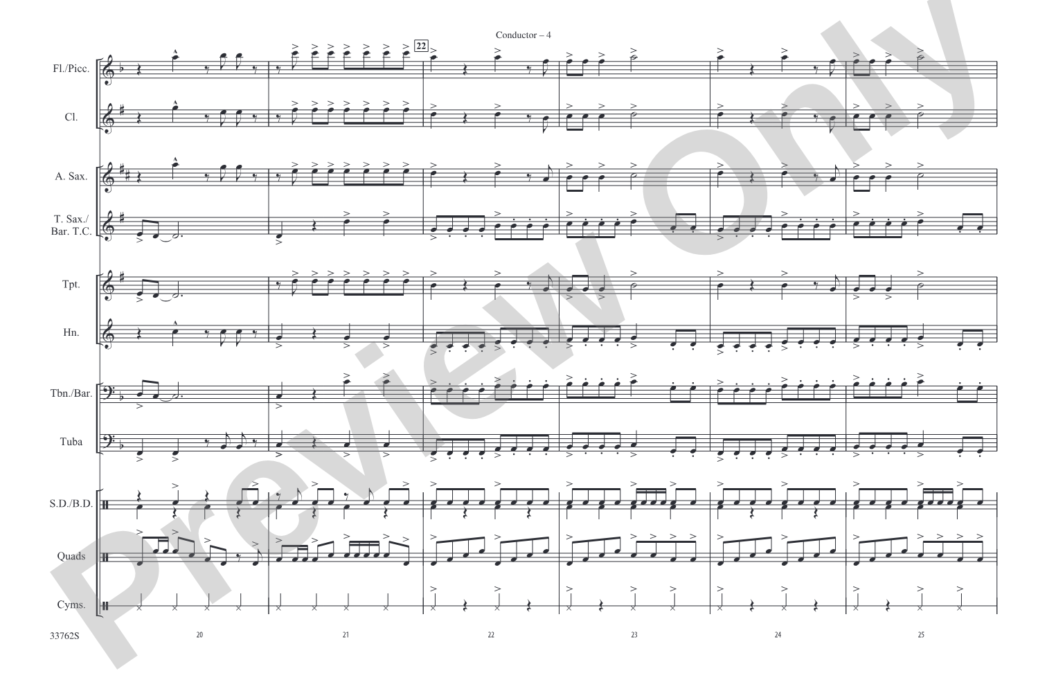 Get Off of My Cloud: Marching Band Conductor Score & Parts