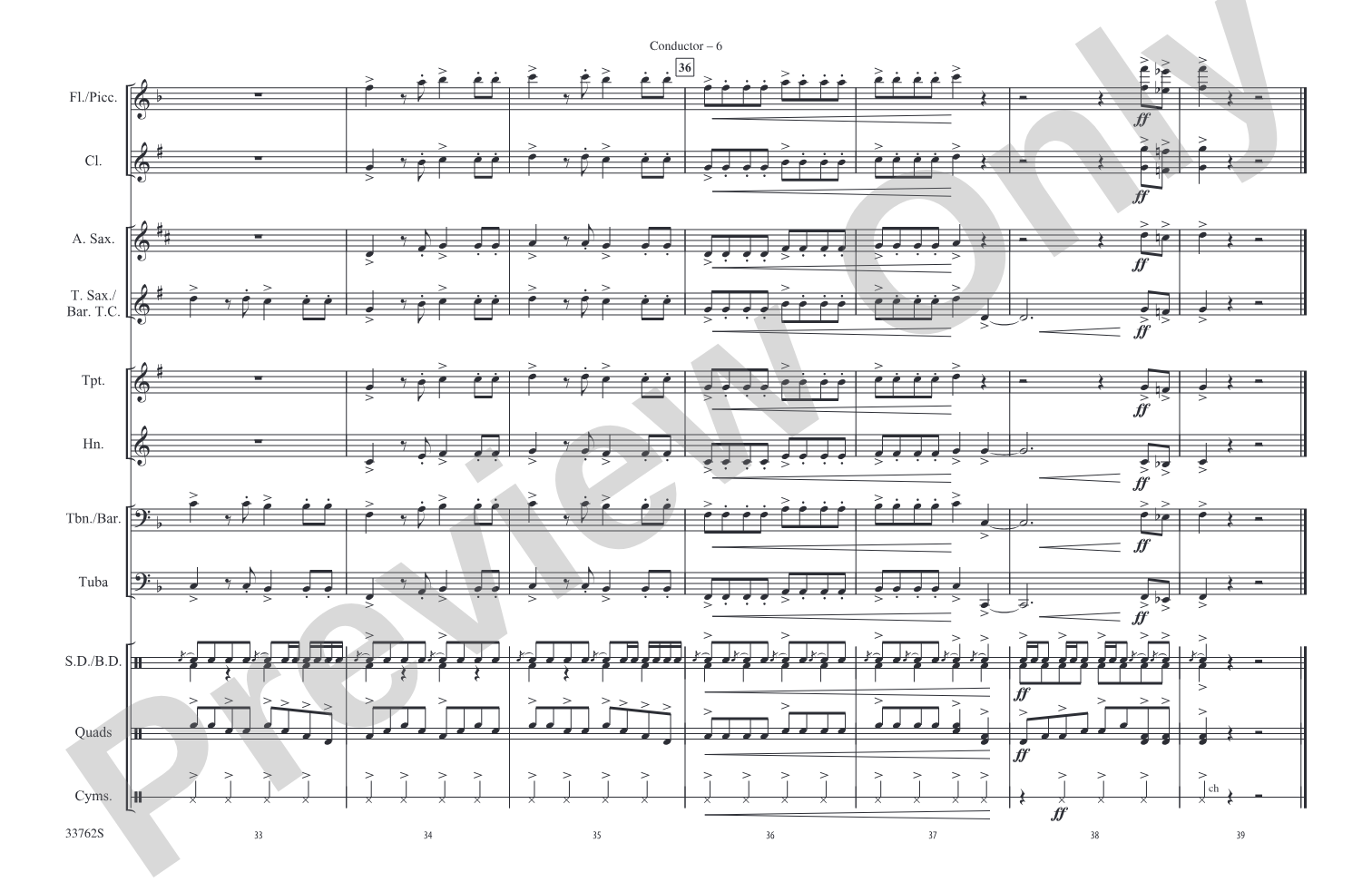 Get Off of My Cloud: Marching Band Conductor Score & Parts