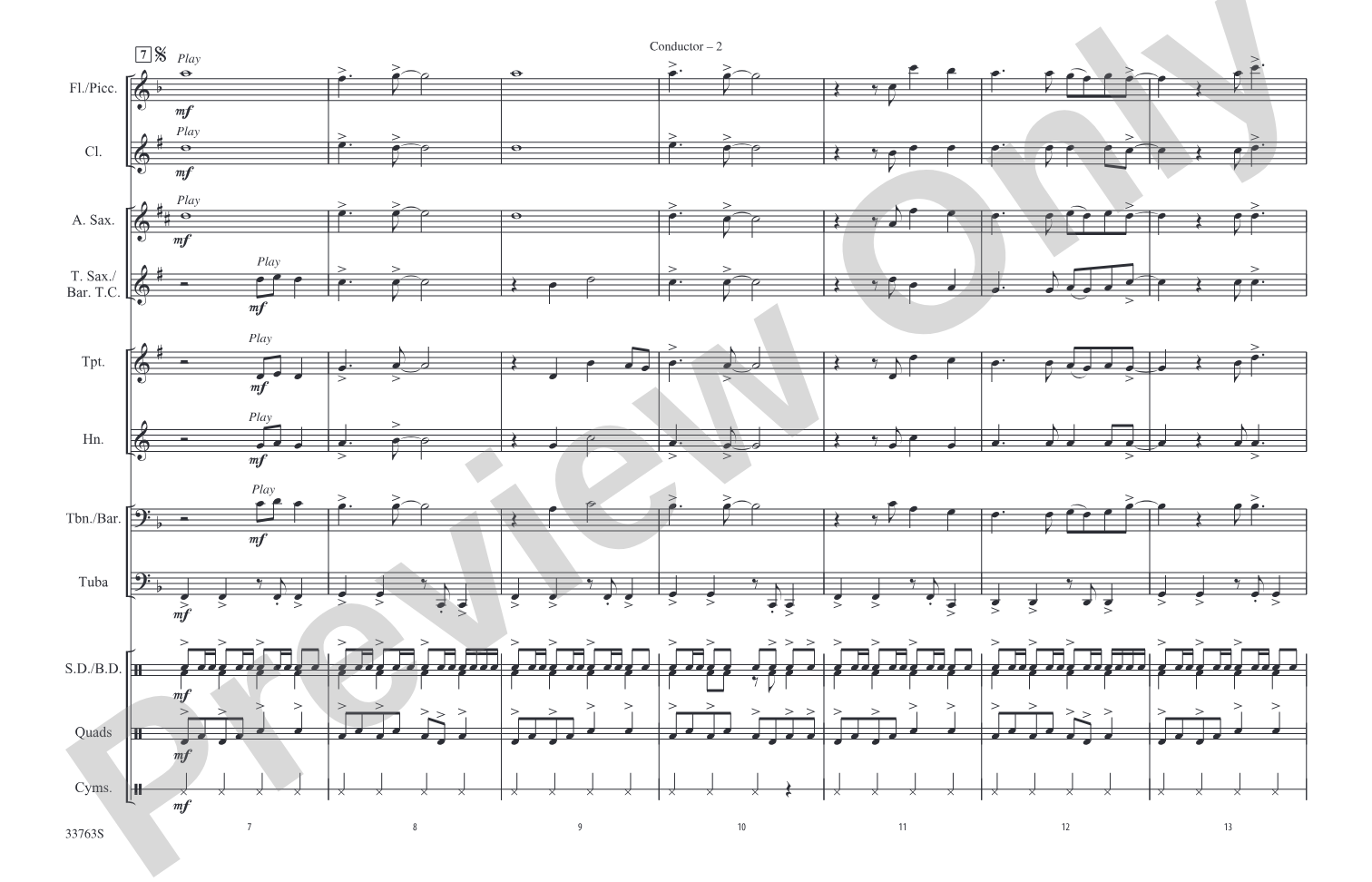Na Na Hey Hey Kiss Him Goodbye: Marching Band Conductor Score & Parts