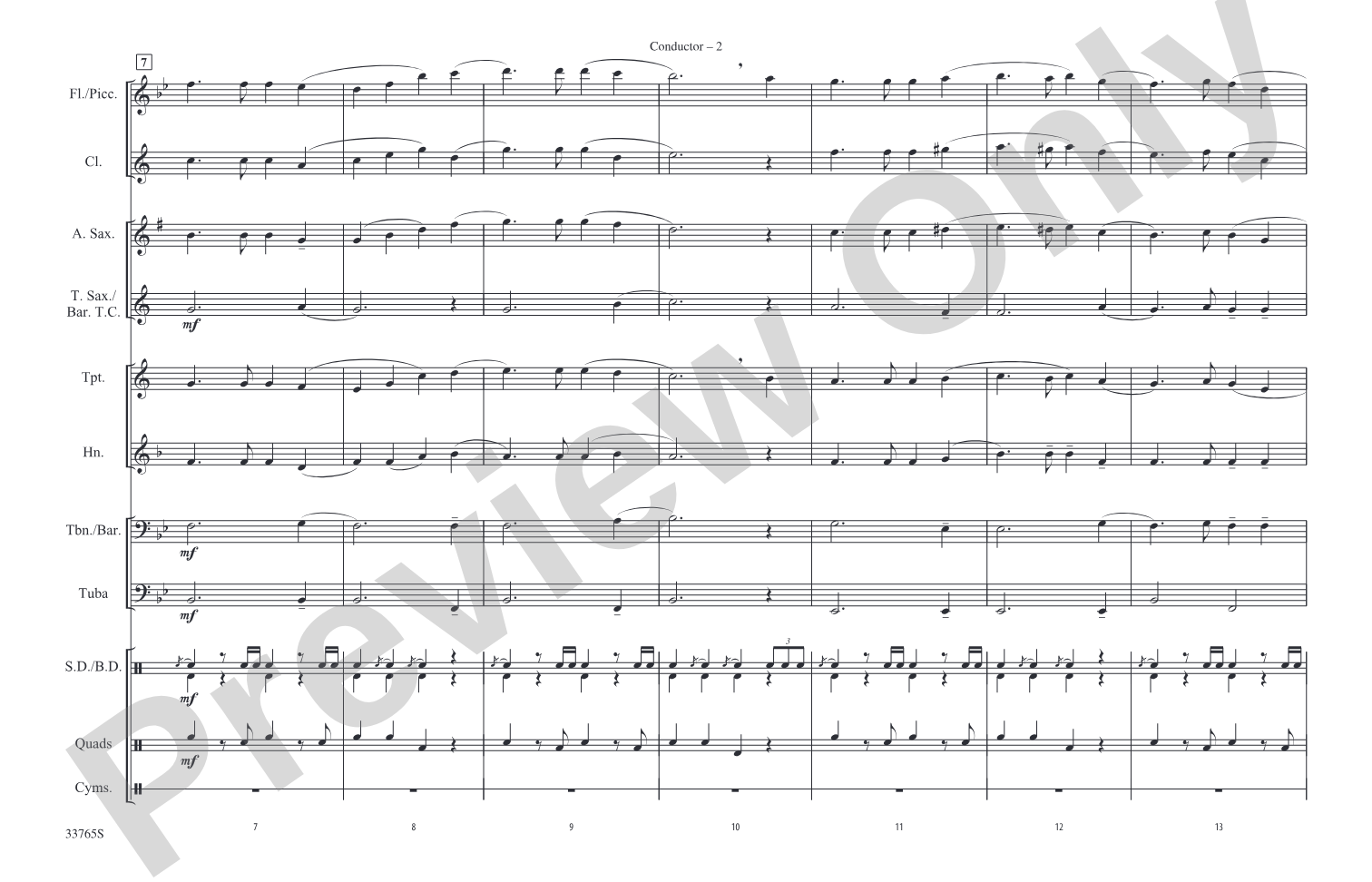 Americana: Marching Band Conductor Score & Parts