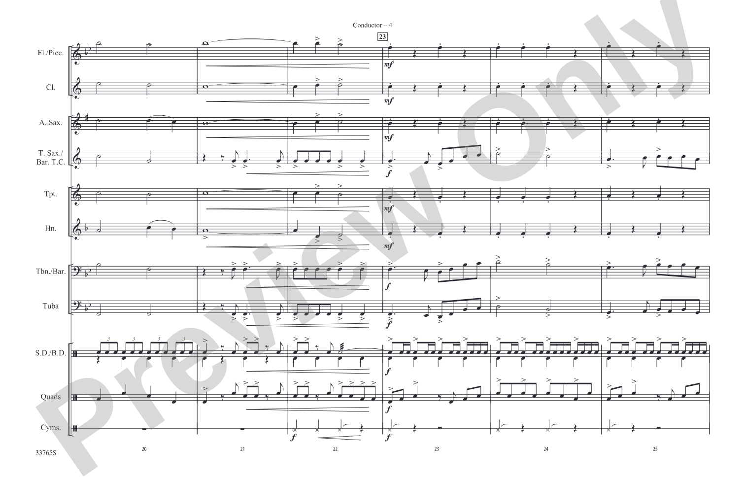 Americana: Marching Band Conductor Score & Parts
