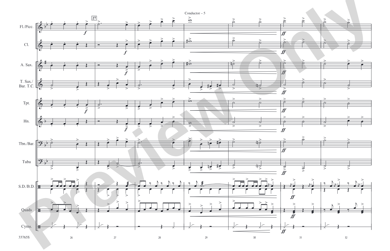 Americana: Marching Band Conductor Score & Parts