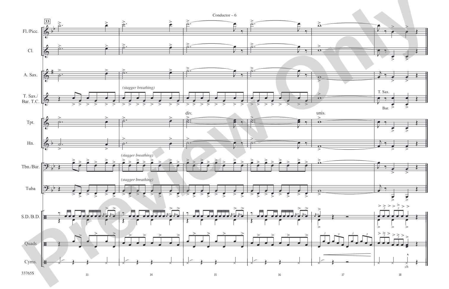 Americana: Marching Band Conductor Score & Parts
