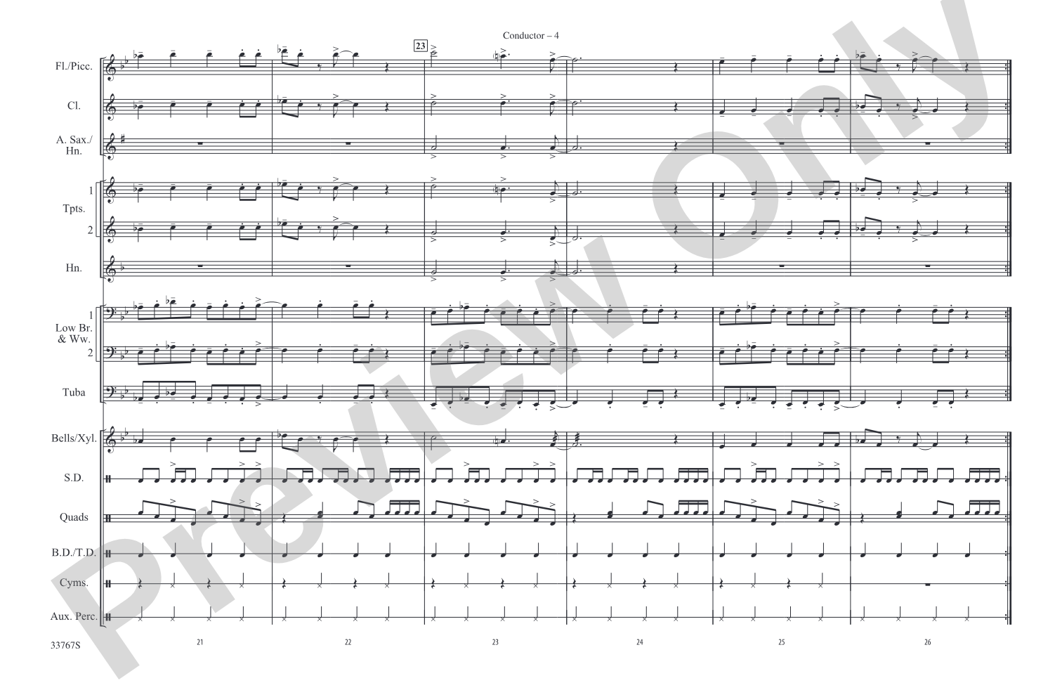 Girls, Girls, Girls: Marching Band Conductor Score & Parts
