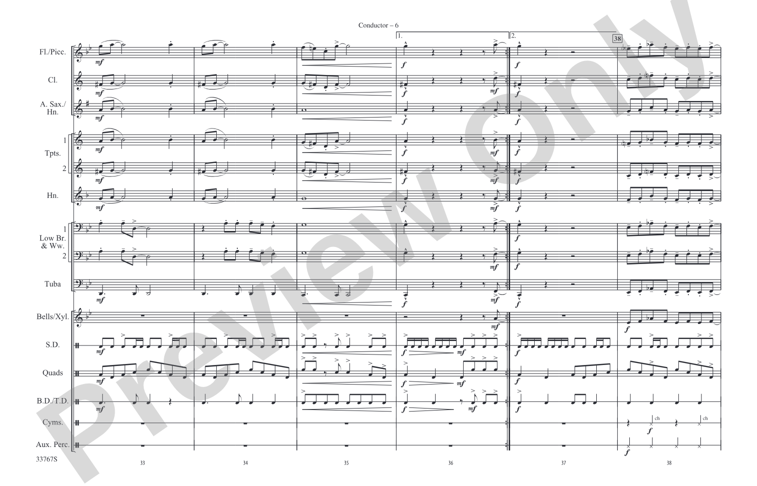 Girls, Girls, Girls: Marching Band Conductor Score & Parts