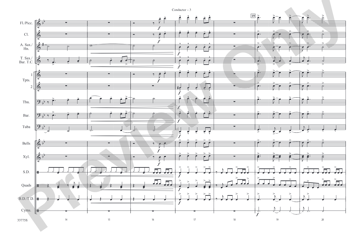 Livin' la Vida Loca: Marching Band Conductor Score & Parts