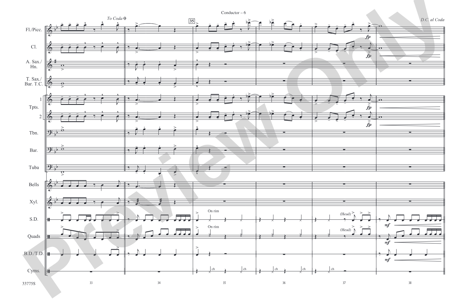 Livin' la Vida Loca: Marching Band Conductor Score & Parts
