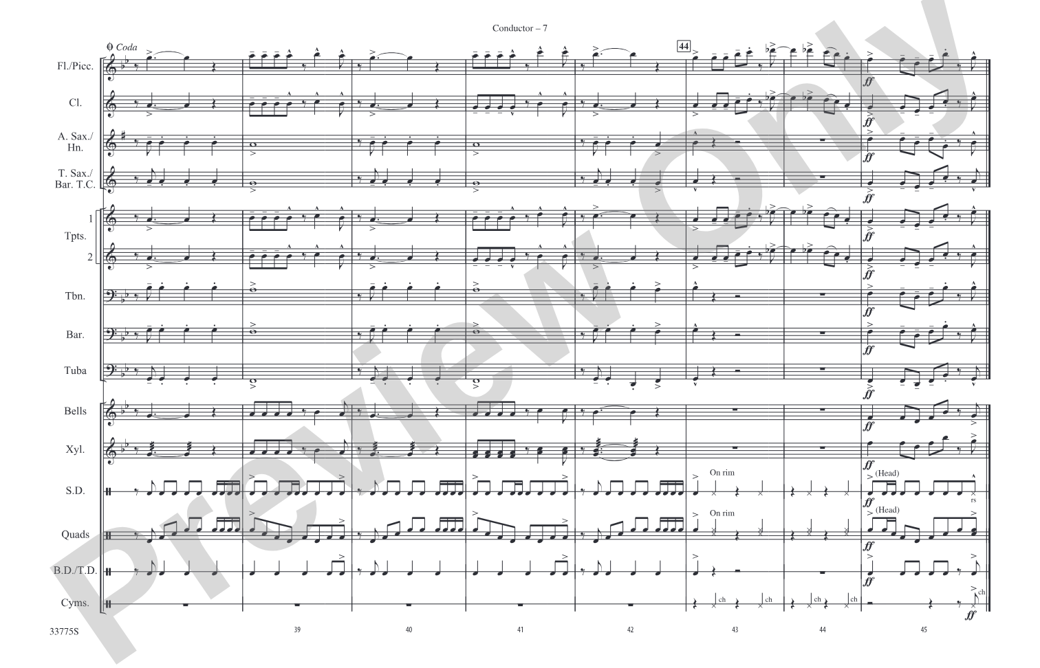 Livin' la Vida Loca: Marching Band Conductor Score & Parts
