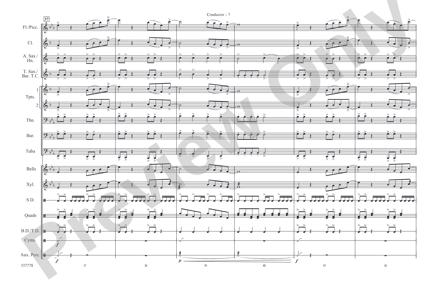21 Guns: Marching Band Conductor Score & Parts