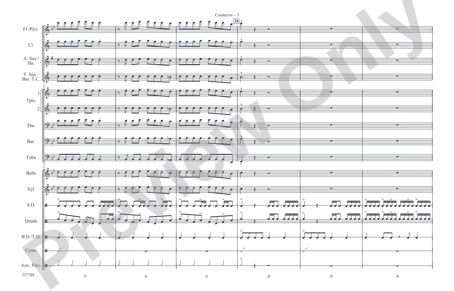 Know Your Enemy: Marching Band Conductor Score & Parts