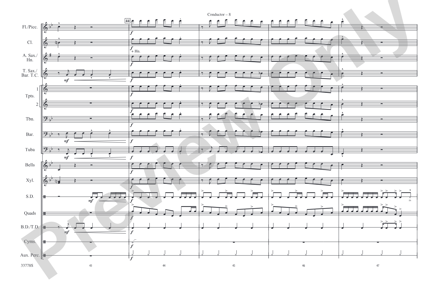 Know Your Enemy: Marching Band Conductor Score & Parts