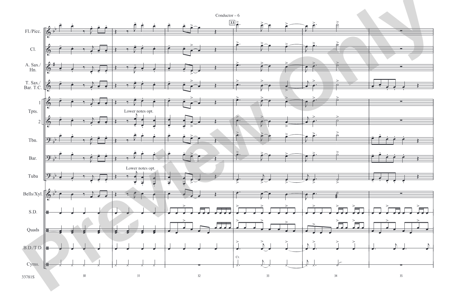 C'mon n' Ride It (The Train): Marching Band Conductor Score & Parts