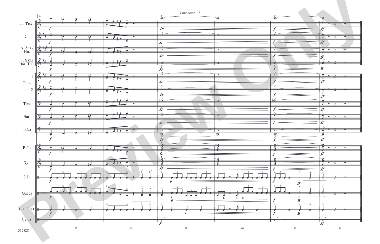 Shake, Rattle and Roll: Marching Band Conductor Score & Parts