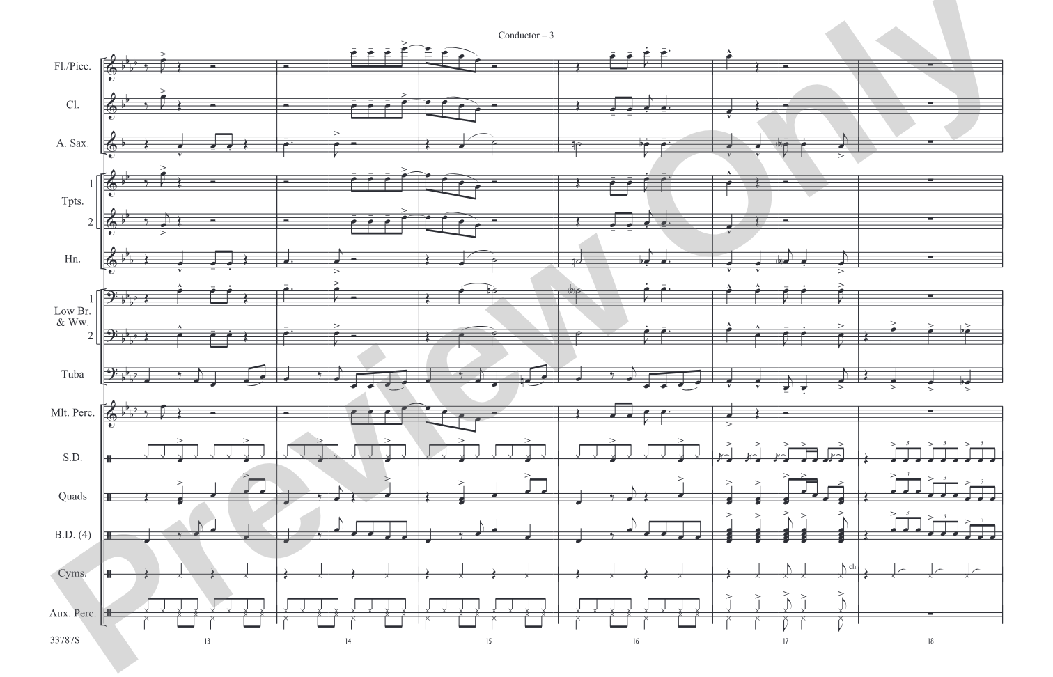 Hey Baby! (from Dirty Dancing): Marching Band Conductor Score & Parts