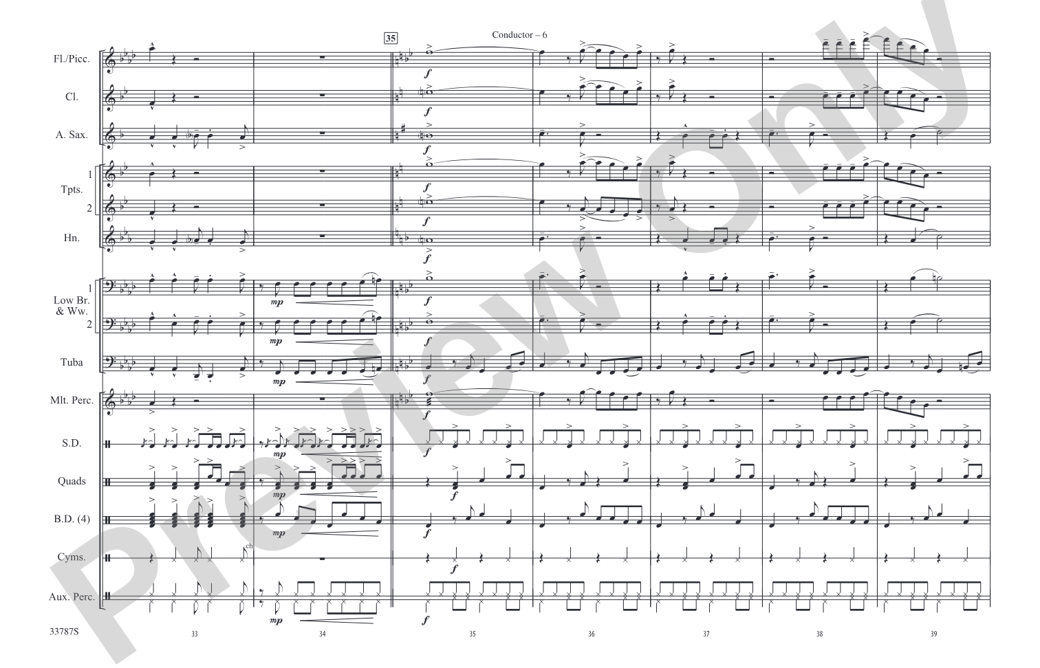 Hey Baby! (from Dirty Dancing): Marching Band Conductor Score & Parts