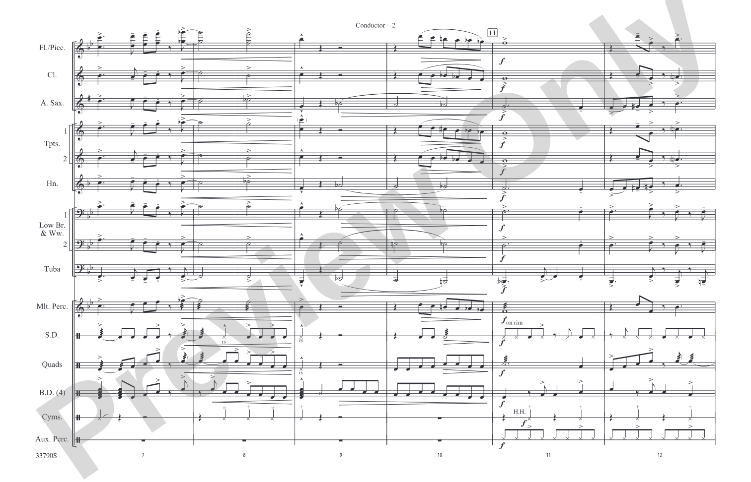 Take the "A" Train: Marching Band Conductor Score & Parts