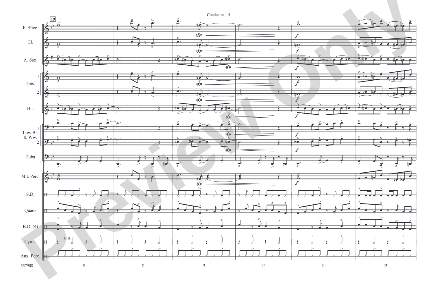 Take the "A" Train: Marching Band Conductor Score & Parts
