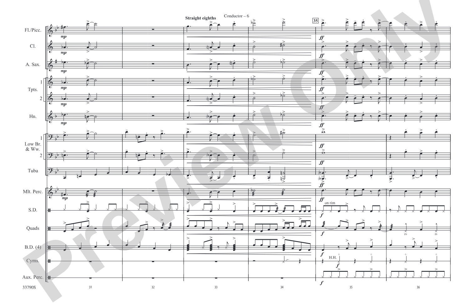 Take the "A" Train: Marching Band Conductor Score & Parts