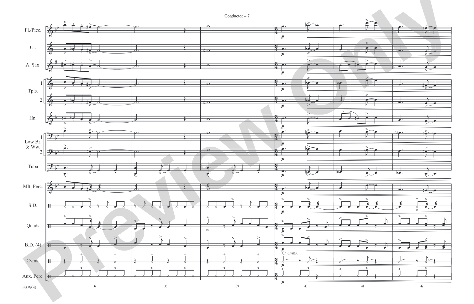 Take the "A" Train: Marching Band Conductor Score & Parts