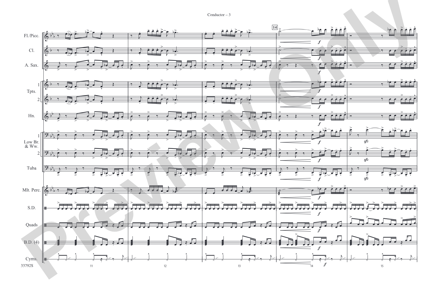 Whole Lotta Love: Marching Band Conductor Score & Parts